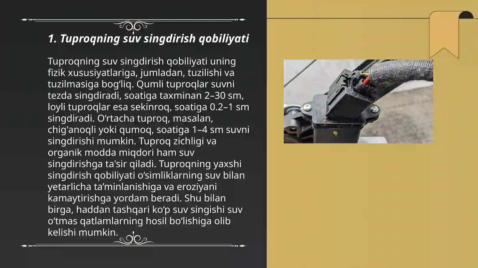 Tuproq suv rejimining asosiy qonunlari 3