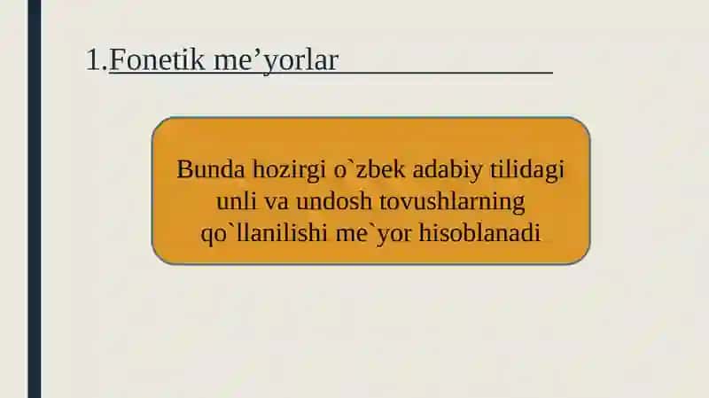 O'zbek adabiy tili me'yorlari 3