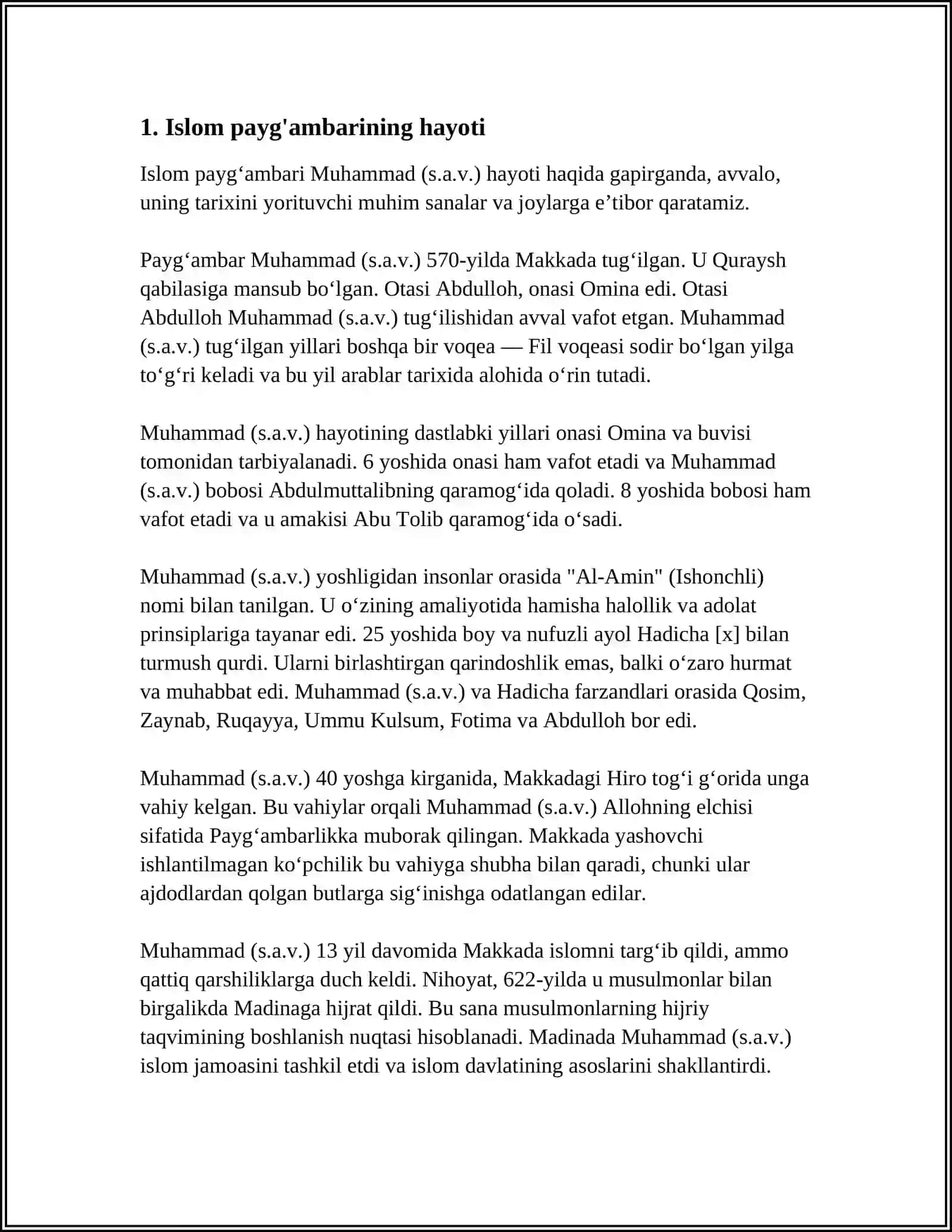 MUXTASAR ISLOM TARIXI 3