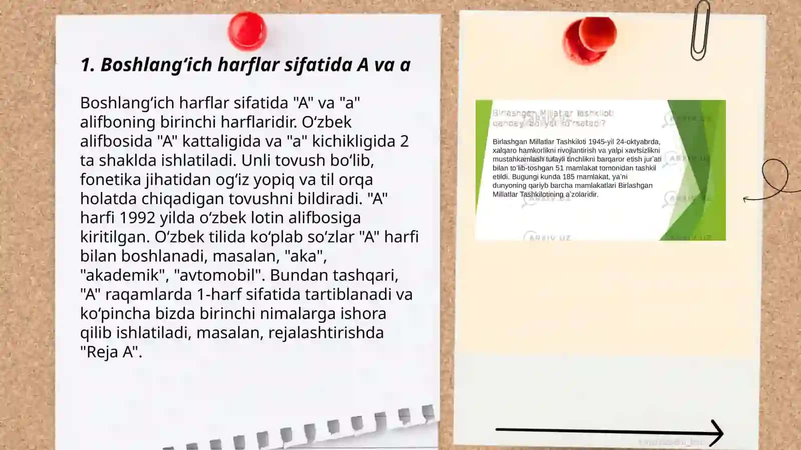 Bosh va kichik Aa harfini oʻrgatish 3