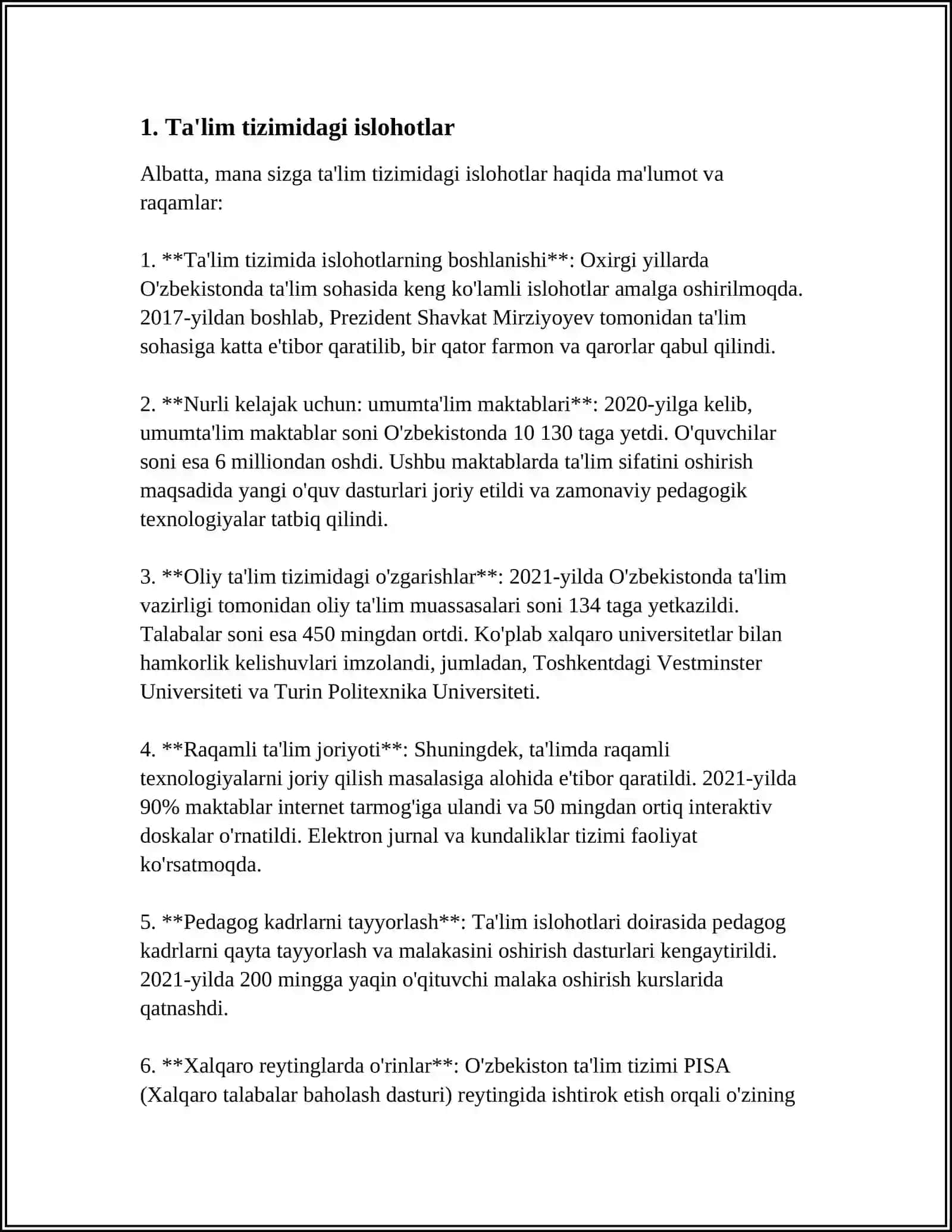 ÓZBEKISTONDA IJTIMOIY SOHADA AMALGA OSHIRILGAN ISLOHOTLAR VA UNING MAZMUN MOHIYATI 3