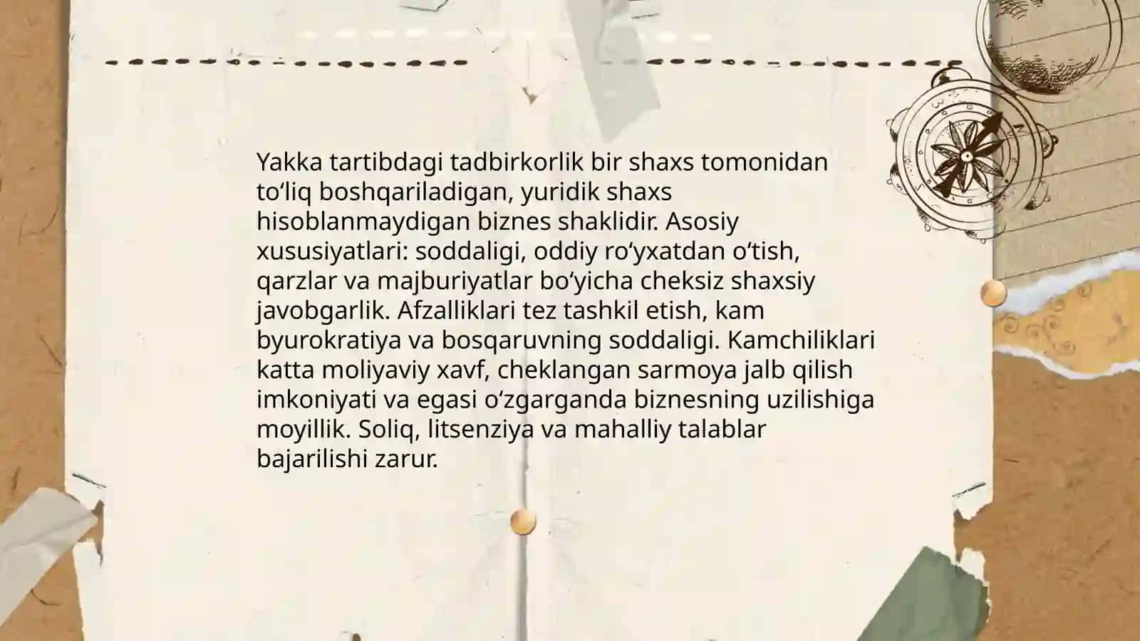 Yakka tartibdagi tadbirkorlik 3