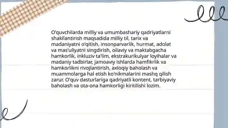 Oʻquvchilarni manaviy va axloqiy tarbiyalash 3