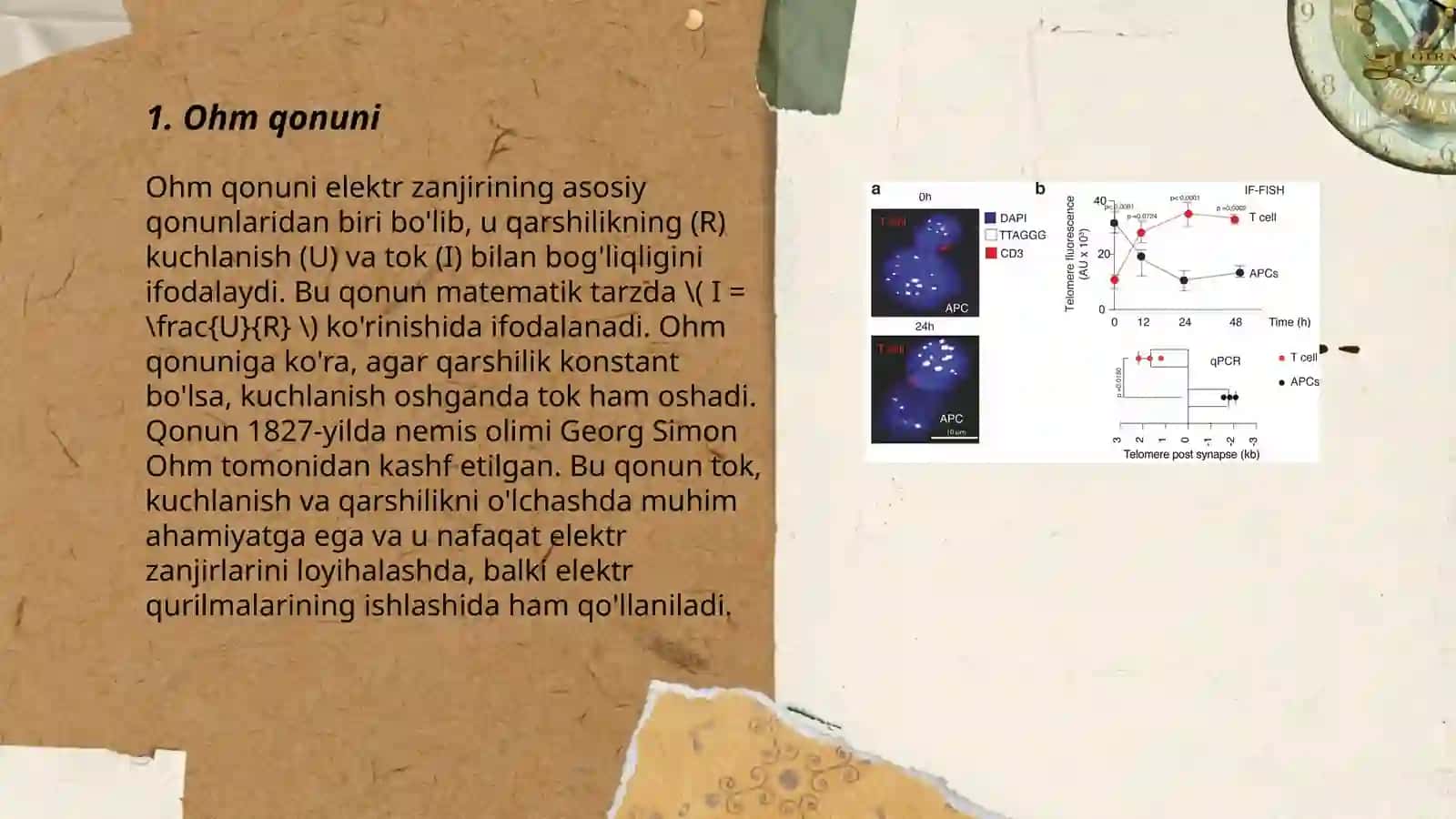 Elektr zanjirining asosiy qonunlari. Murakkab elektr zanjirini xisoblash usuli 3