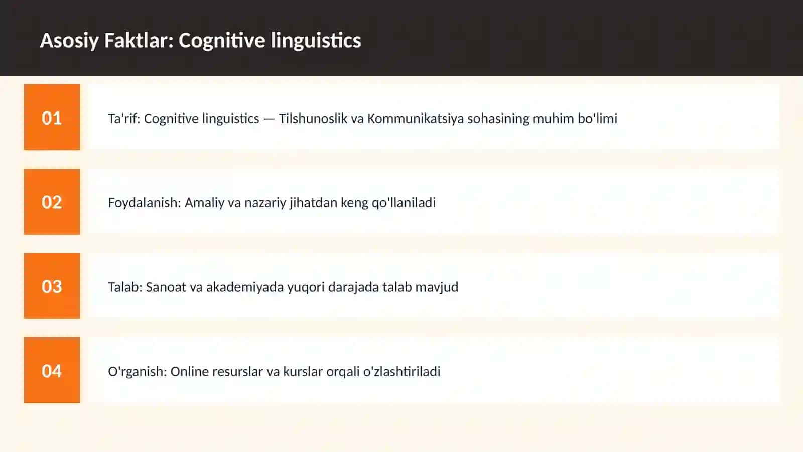 Cognitive linguistics 3