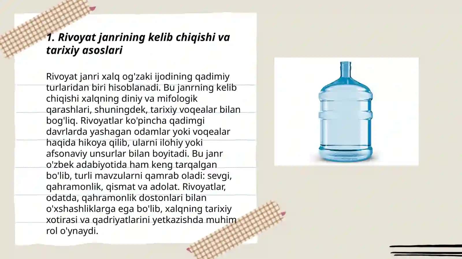 Rivoyat.Mif,afsona va asotir janrlari badiyati 3