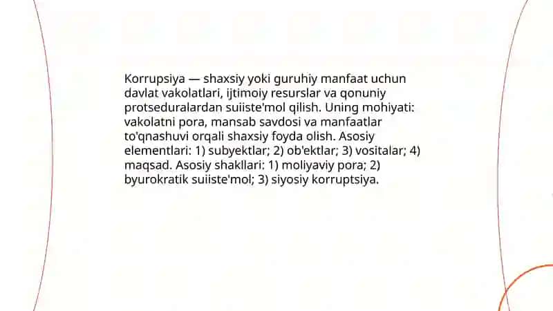 Korrupsiyaning mohiyati oqibatlari va unga qarshi kurash mexanizmlari 3
