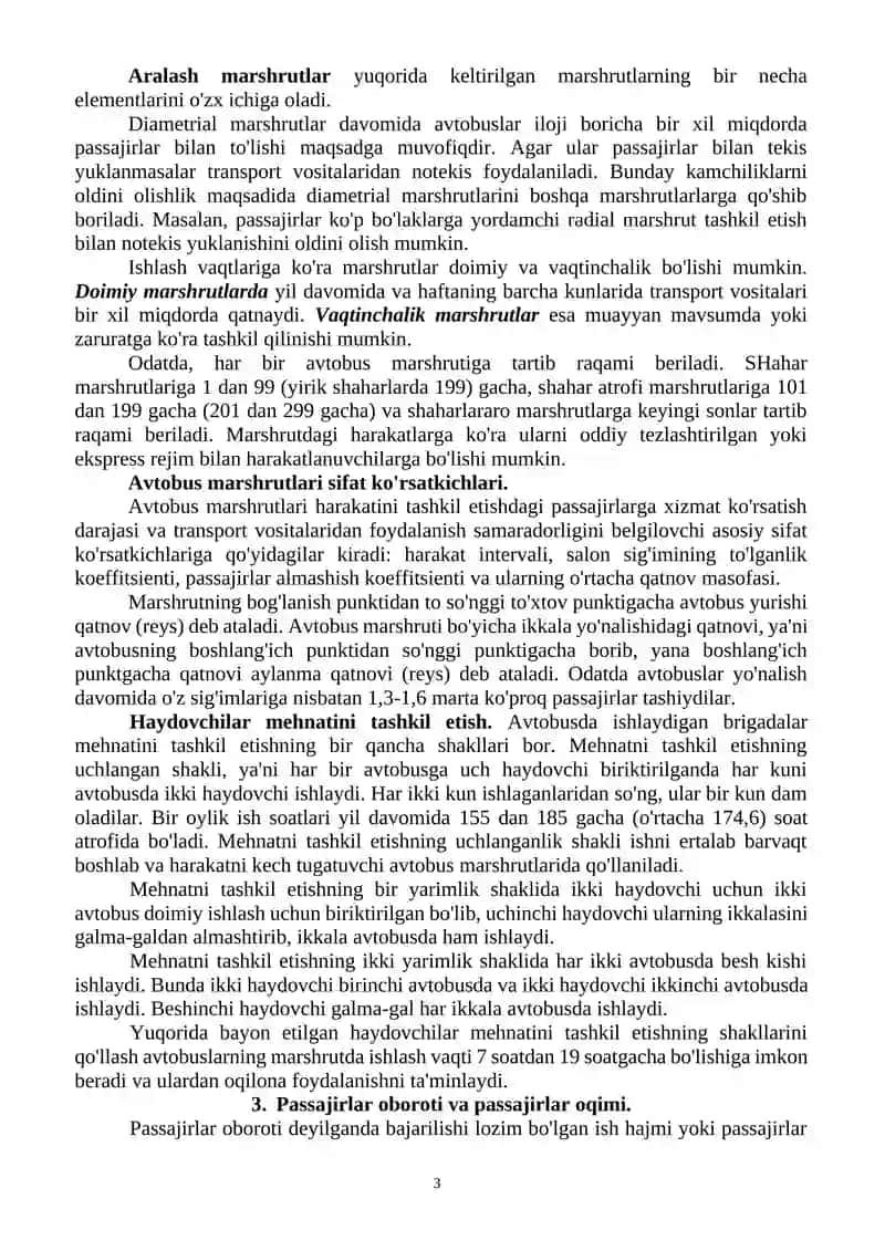 PASSAJIRLAR TASHISHNING ASOSIY ELEMENTLARI 3