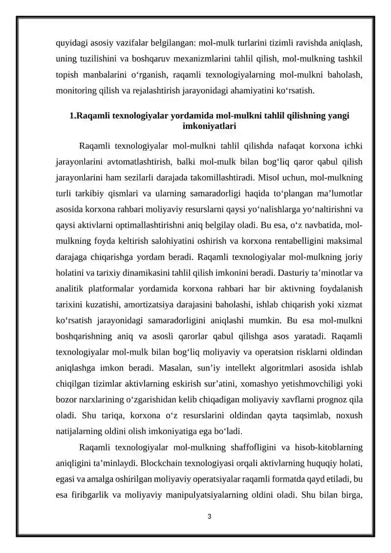 Mol-mulkni raqamli texnologiyalar yordamida tahlil qilish 3