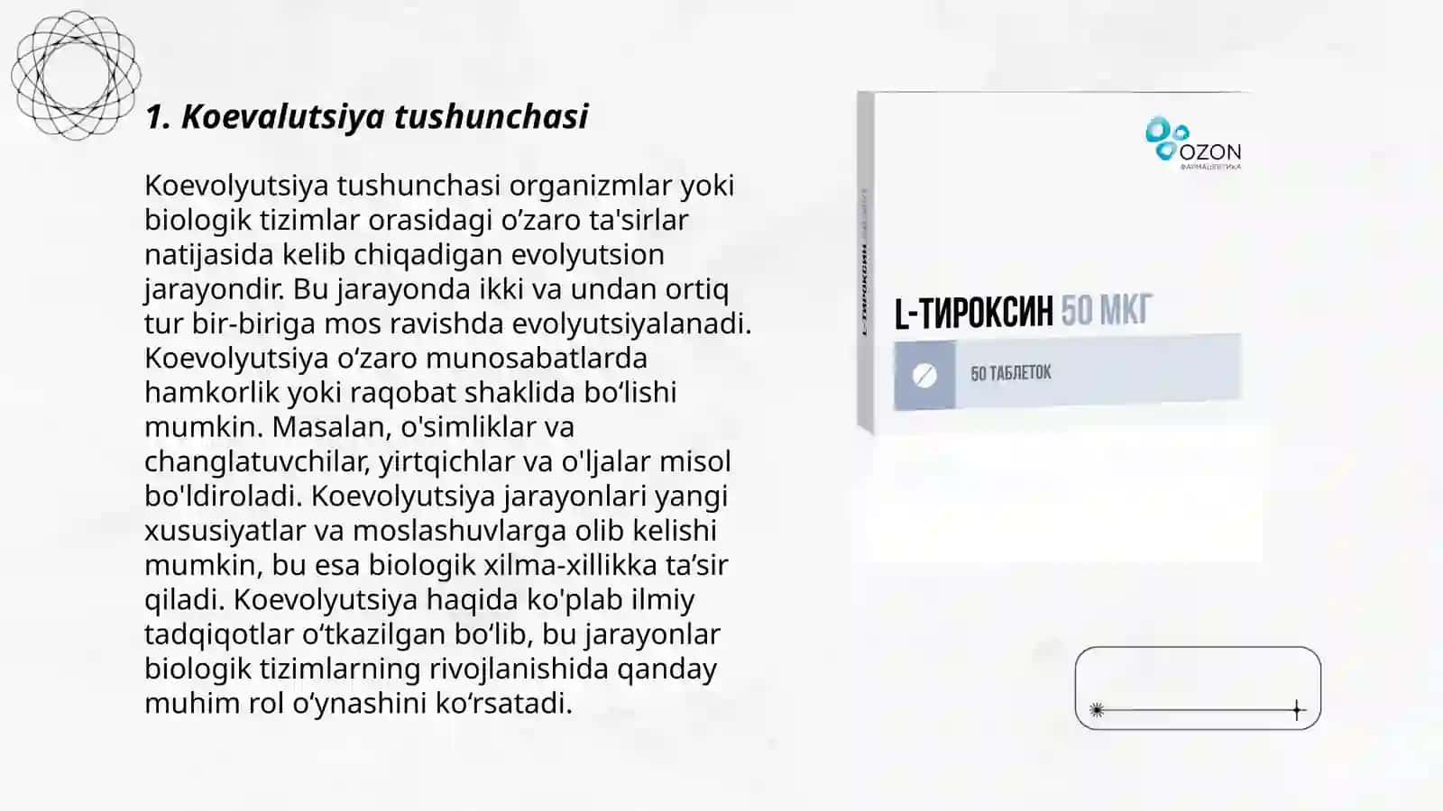 Koevalutsiya va environmentalizm dialektikasi 3
