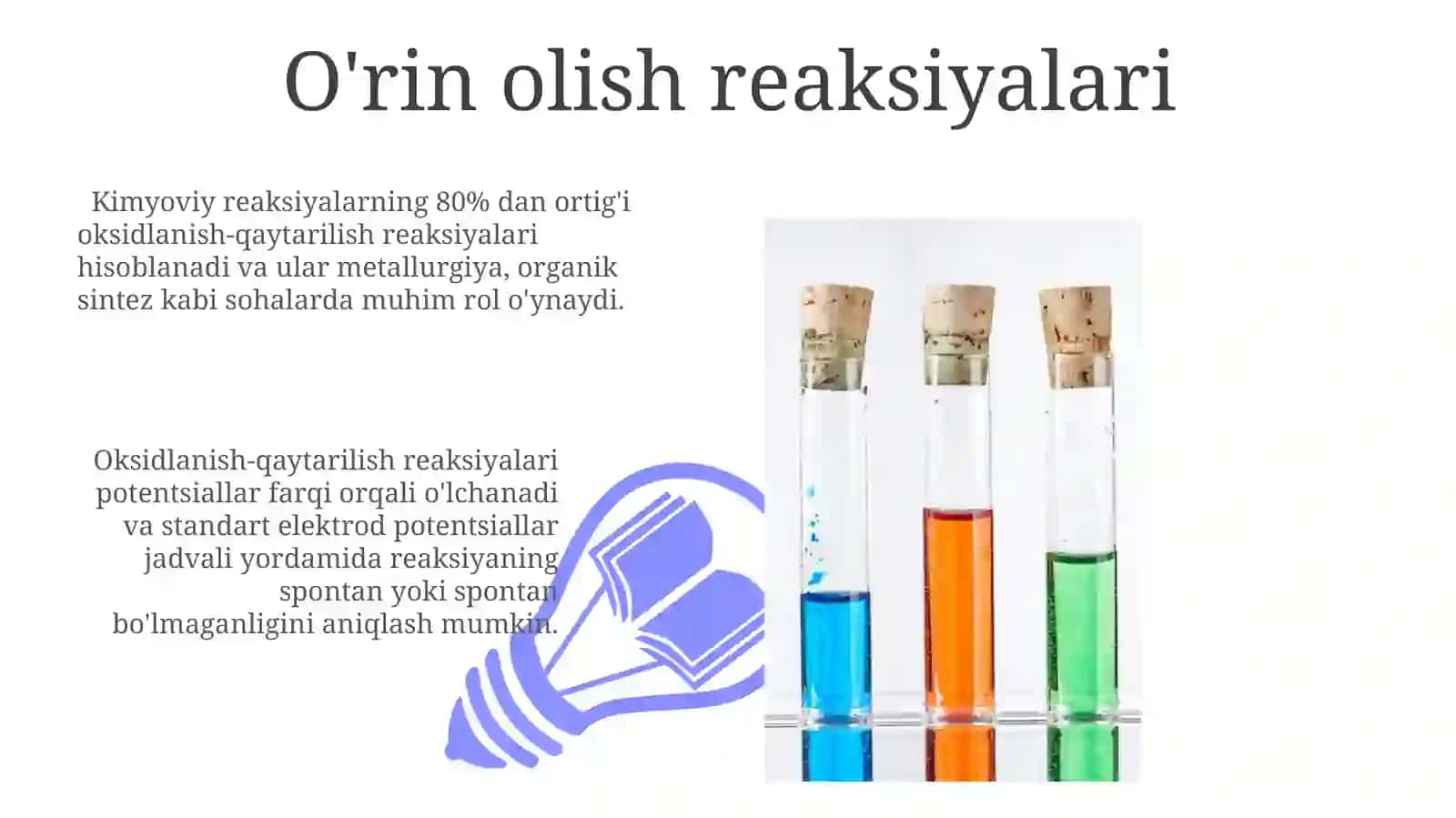 Kimyoviy reaksiya va uning turlari 3