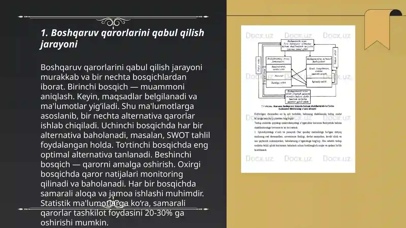 Boshqaruv qarorlarini qabul qilish va uni takomillashtirish yo‘llari 3