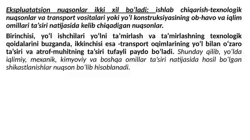 Nuqsonlar va ularning sabablari 3