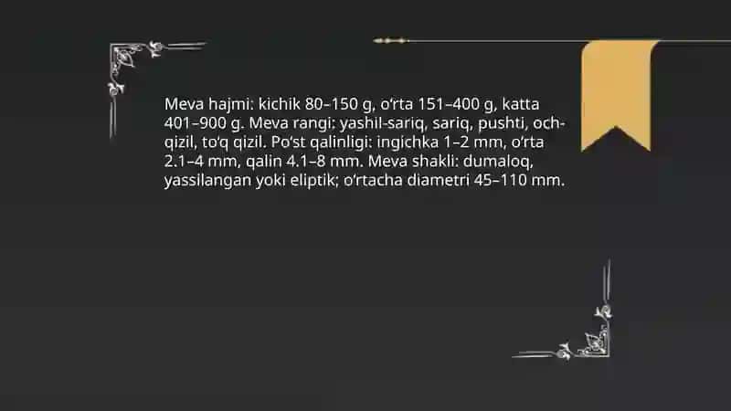 Anor navlarining o‘ziga xos xususiyalari 3