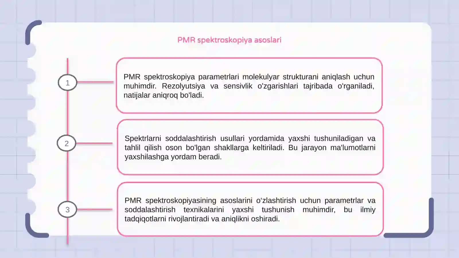 PMR spektroskopiya parametrlari 3