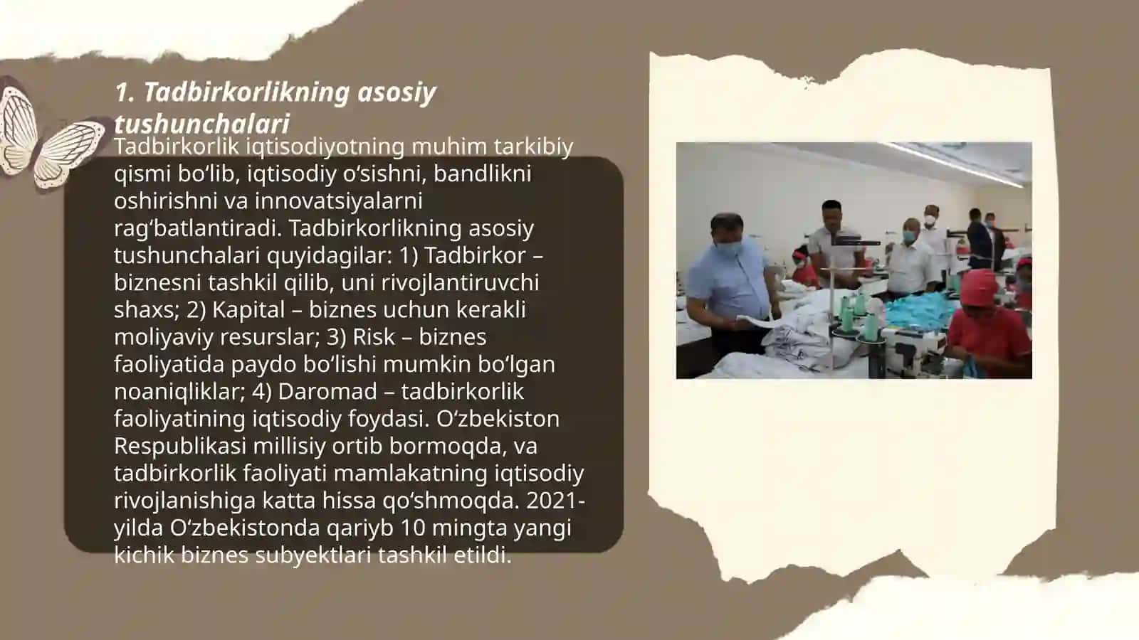 Tadbirkorlik faoliyati va tadbirlik kapitali 3