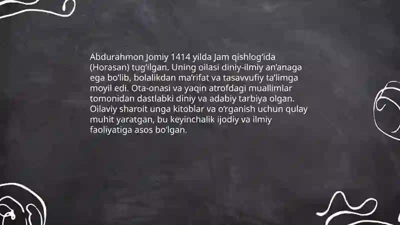 Abdurahmon Jomiy pedagogik qarashlari 3
