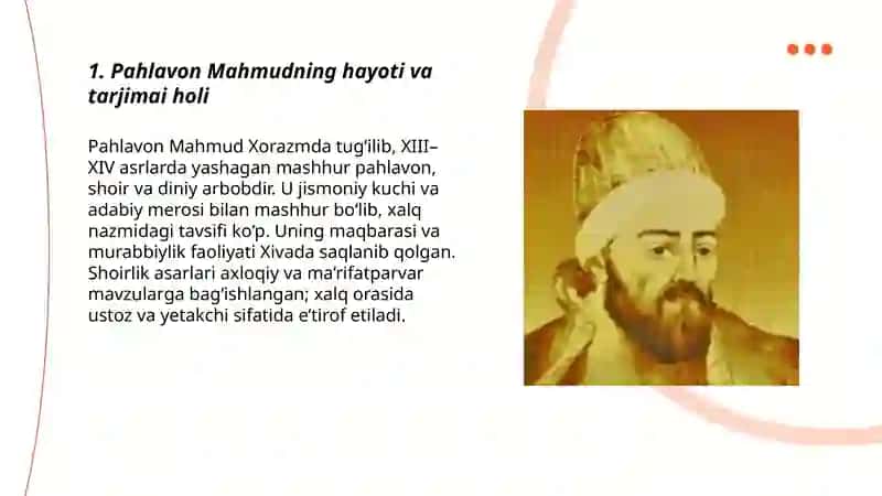 Pahlavon Mahmudning hayoti va tarjimai holi 3