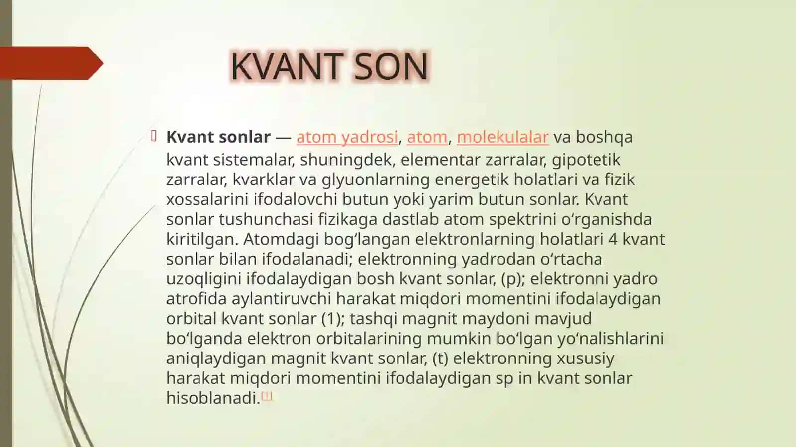 Kvantsonlar. Paulipirinsipi. Mendeleyevelementardavriysistemasi 3
