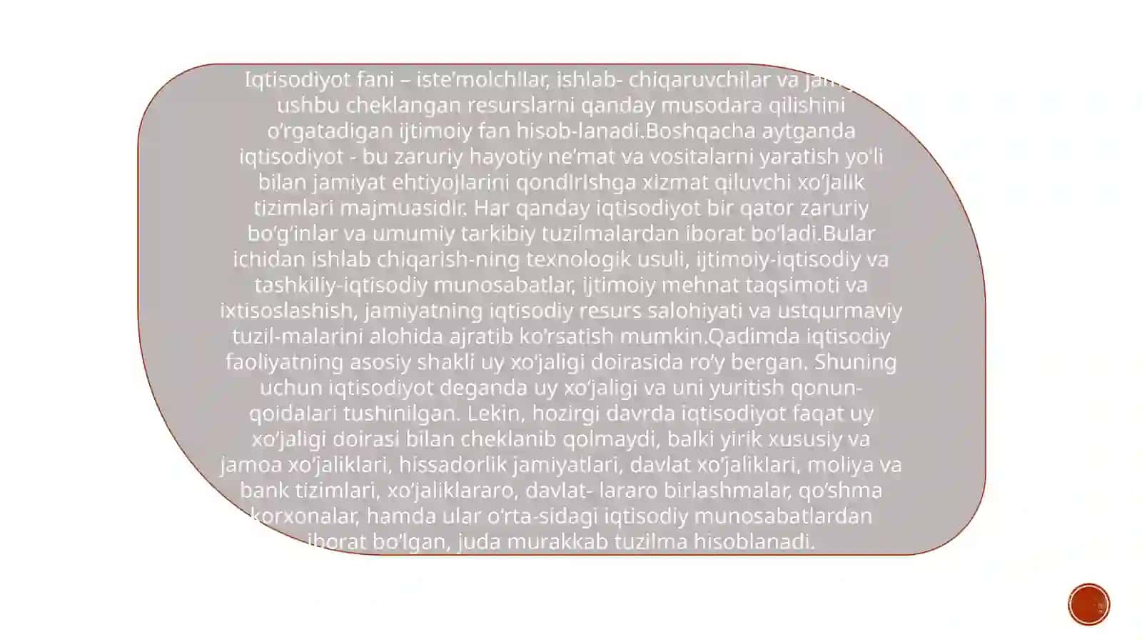 Iqtisodiyot nazariyasi fanining shakllanishi va rivojlanishida iqtisodiy ta’limotlarning o’rni 3