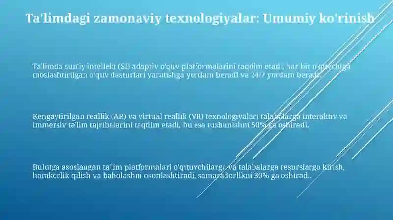 Ta'limda zamonaviy texnologiyalar 3