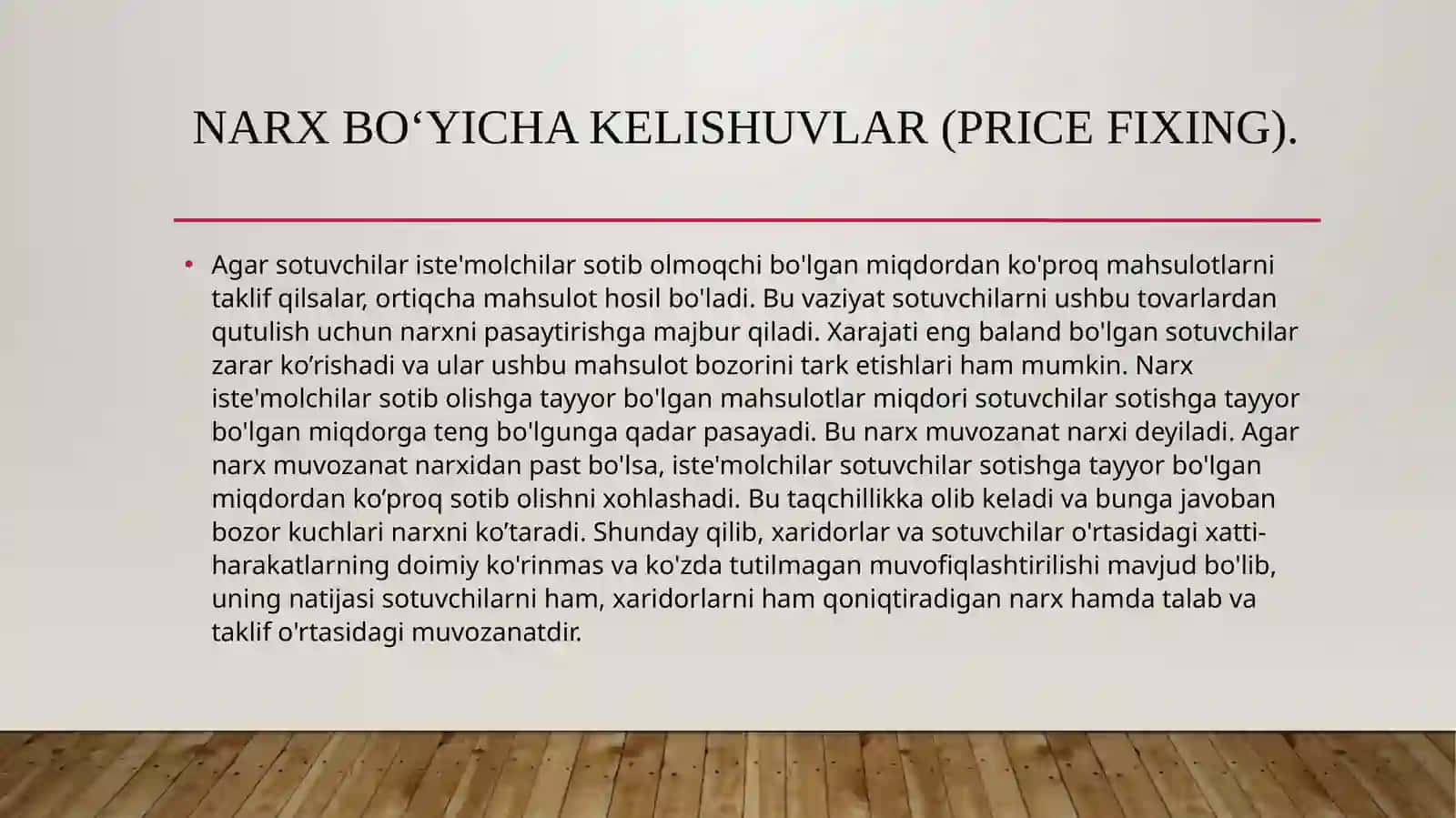 Mavzu: Kartel kelIshuvlarI va ularning barqarorlIk shartlari. 3