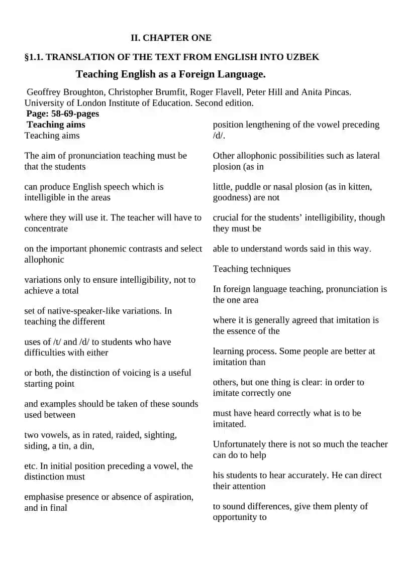 The role of teaching methods in the process of FLT 3