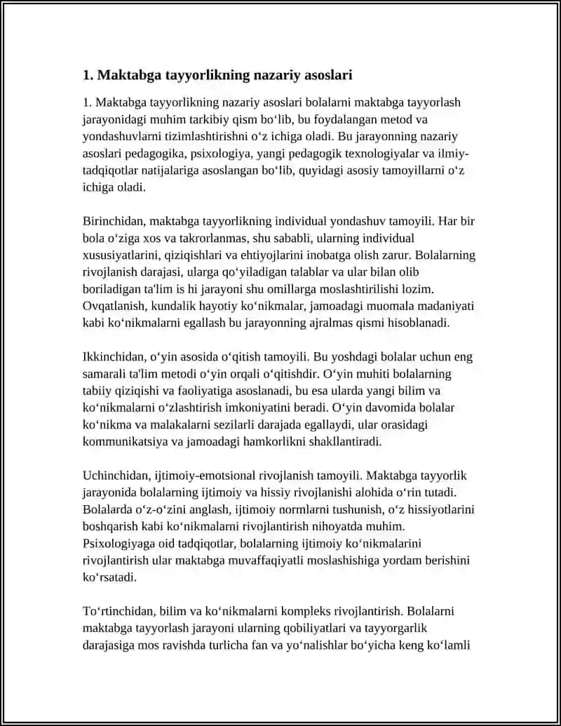 BOLALARNI MAKTABGA TAYYORLASH METODIKASI 3