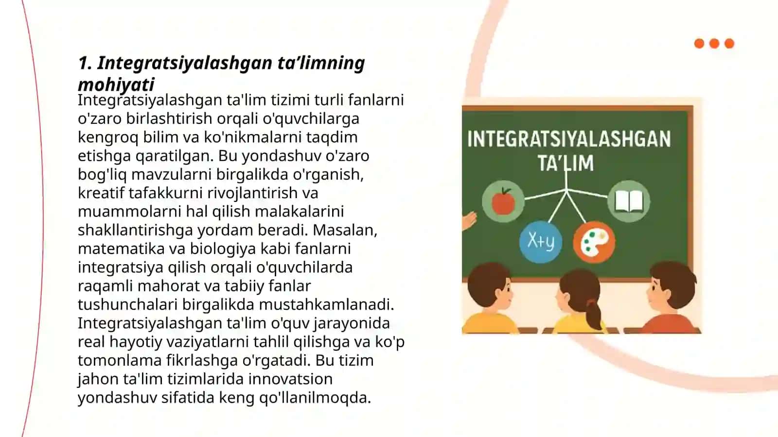 Boshlangʻich sinf texnologiya darslarida integratsiyalashgan taʼlimdan foydalanishning metodik xususiyatlari 3