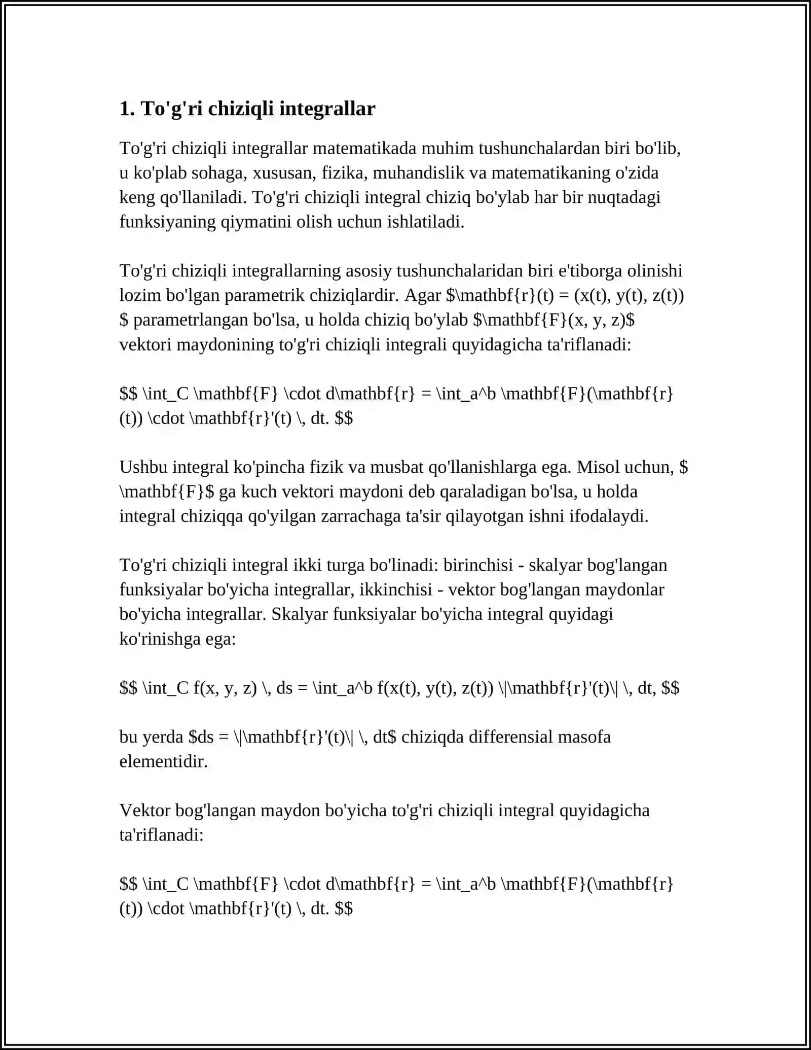 IKKI KARRALI INTEGRALLAR VA ULARNI HISOBLASH 3