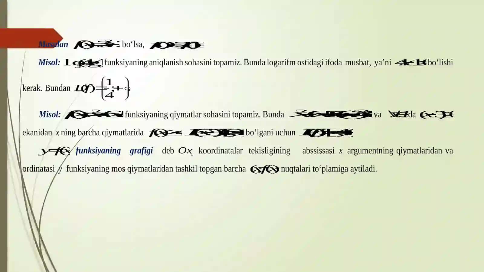 Funksiyalar va limitlar 3