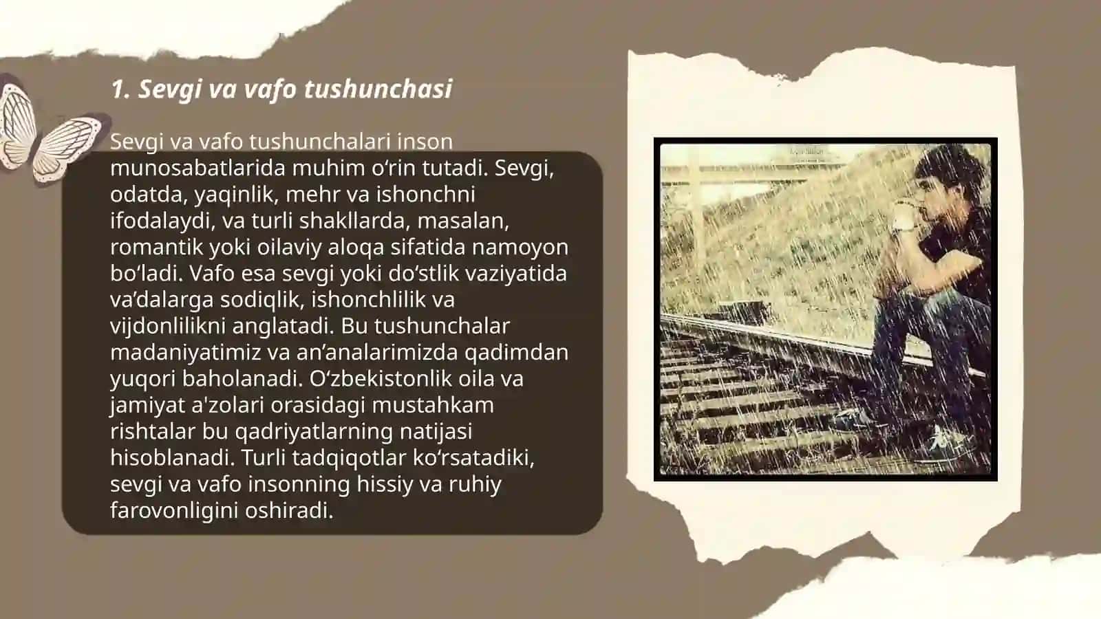 Sevgi va vafo tushunchasi 3