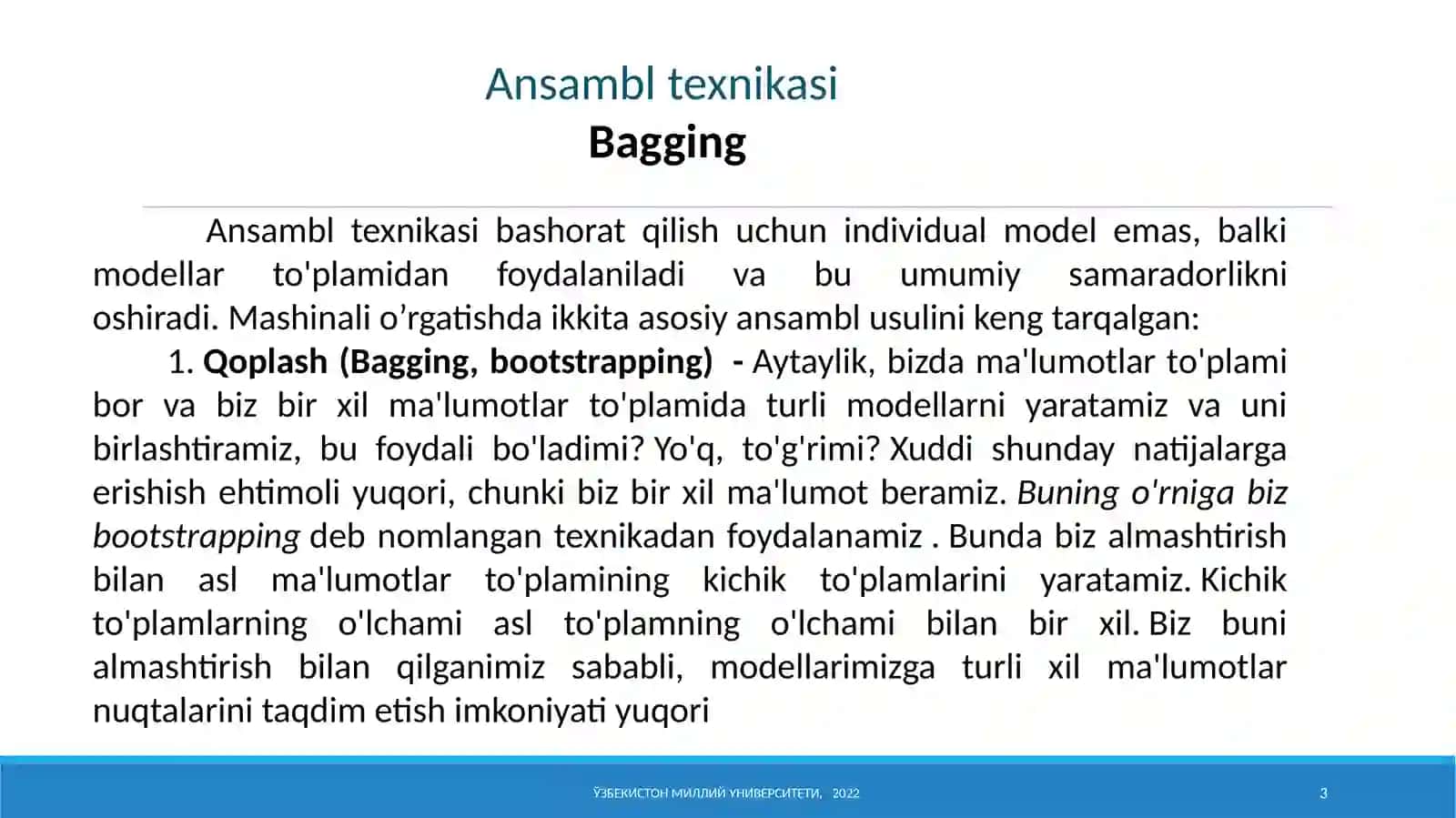 Tasodifiy o'rmon (Random Forest) va yakkalovchi o'rmon (Isolation Forest) algoritmlari 3
