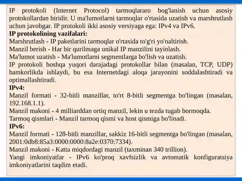 TCP/IP Tarmoqlari 3
