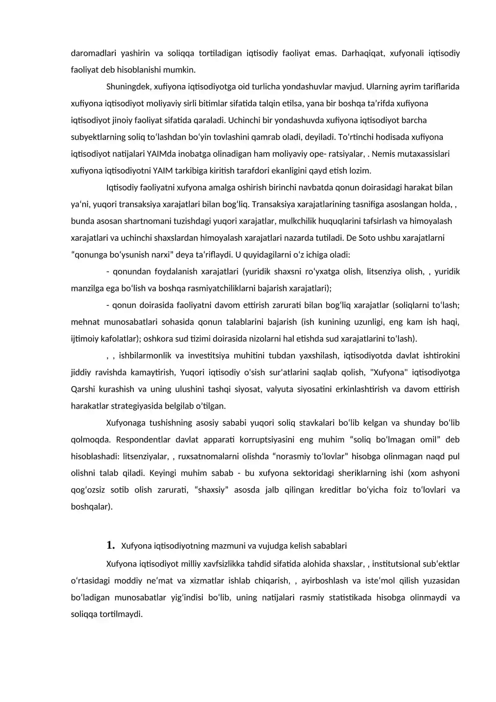 Xufyona iqtisodiyotga qarshi kurash mexanizmi 3