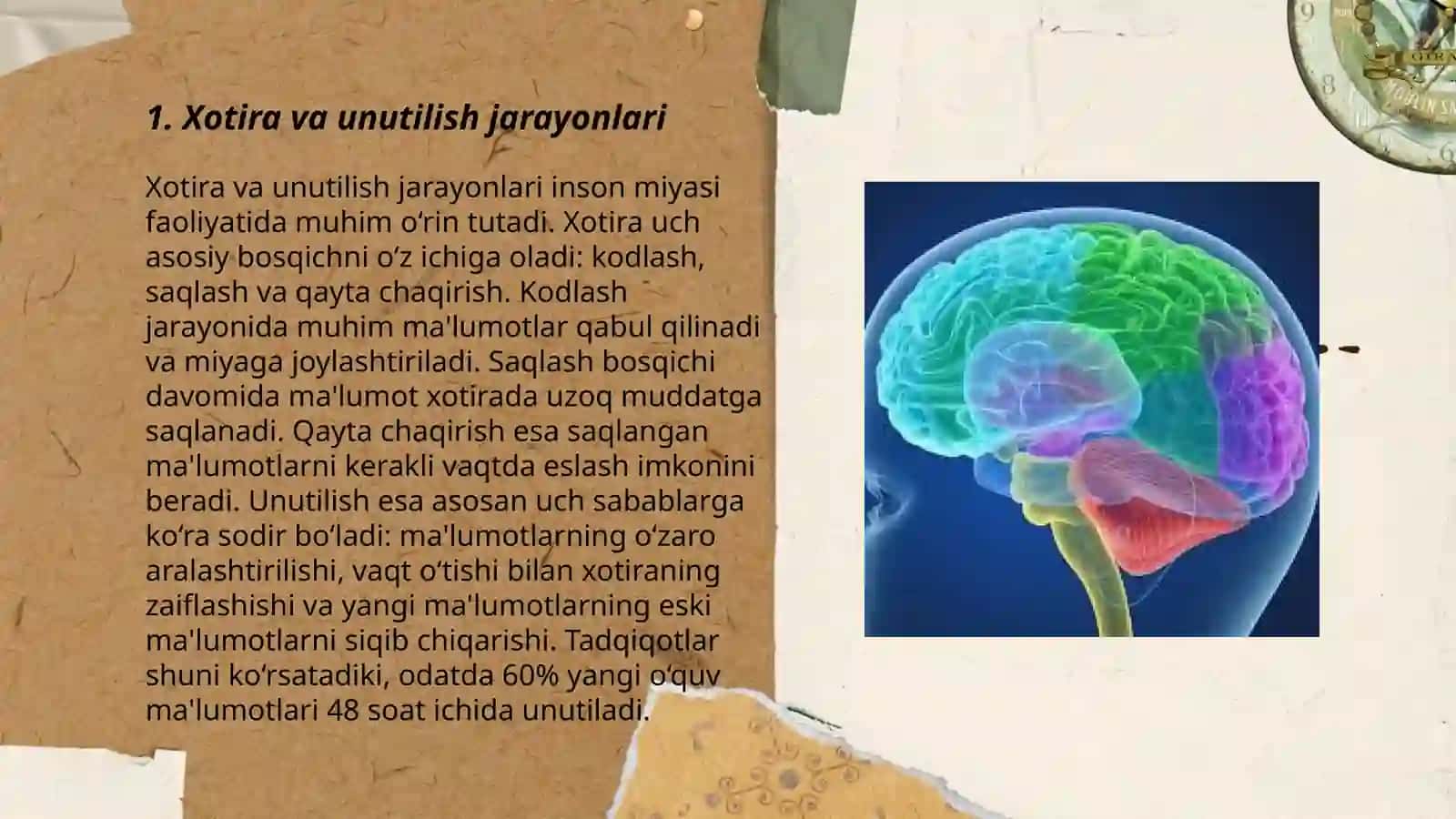 Xotira va unutilish jarayonlari 3