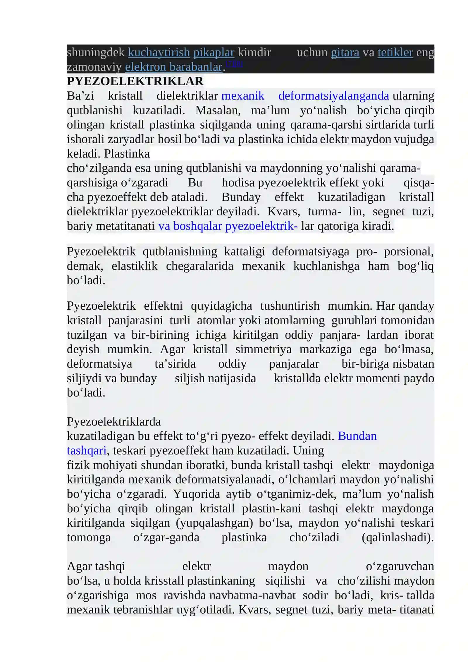Pyezoelektr VA UNINT TIBBIYOTDA QO’LLANILISHI 3