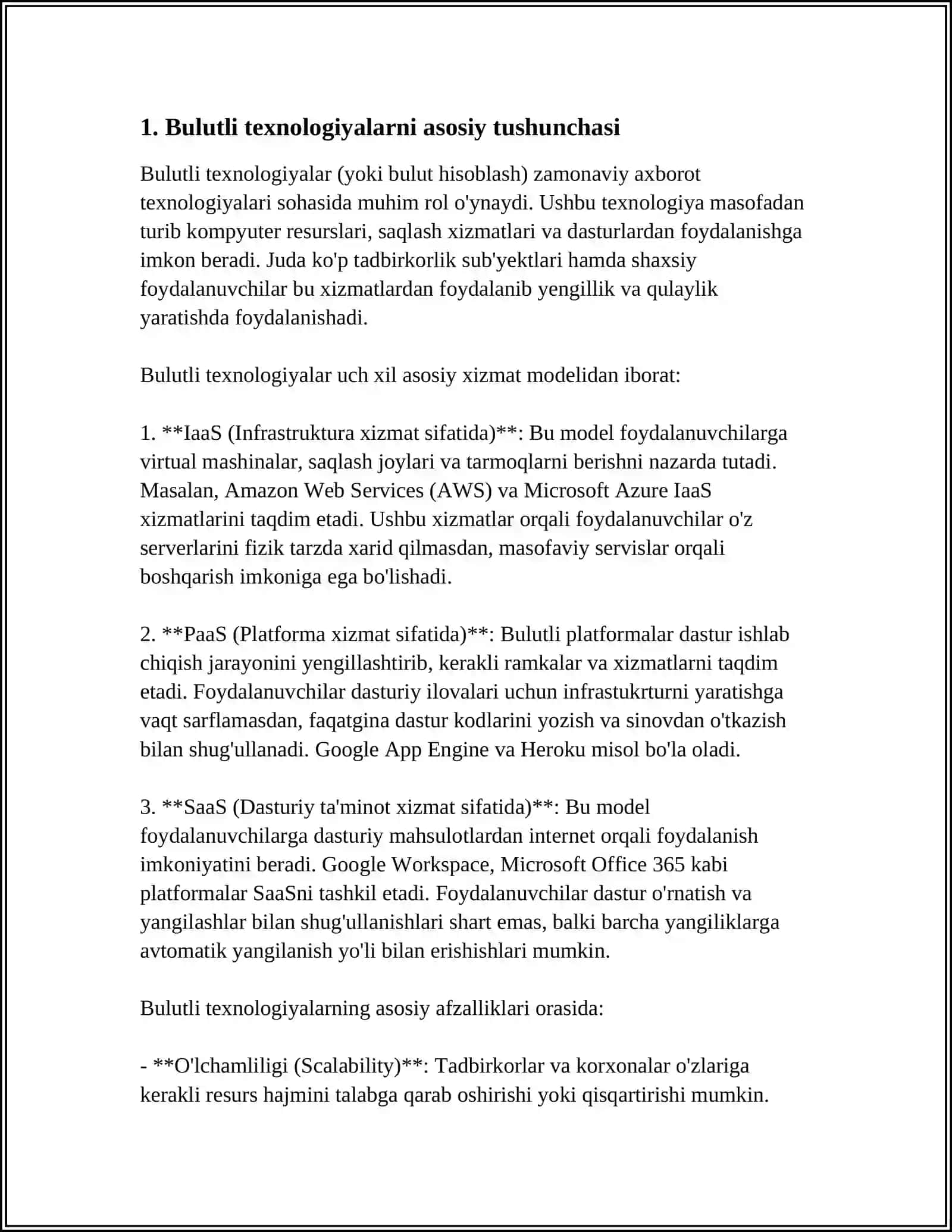BULUTLI TEXNOLOGIYALAR 3