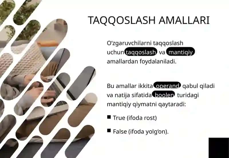 PYTHONDA MANTIQIYMASALALARNI DASTURLASH 3