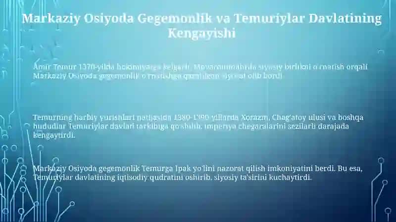 Amir temurning tashqi siyosati 3