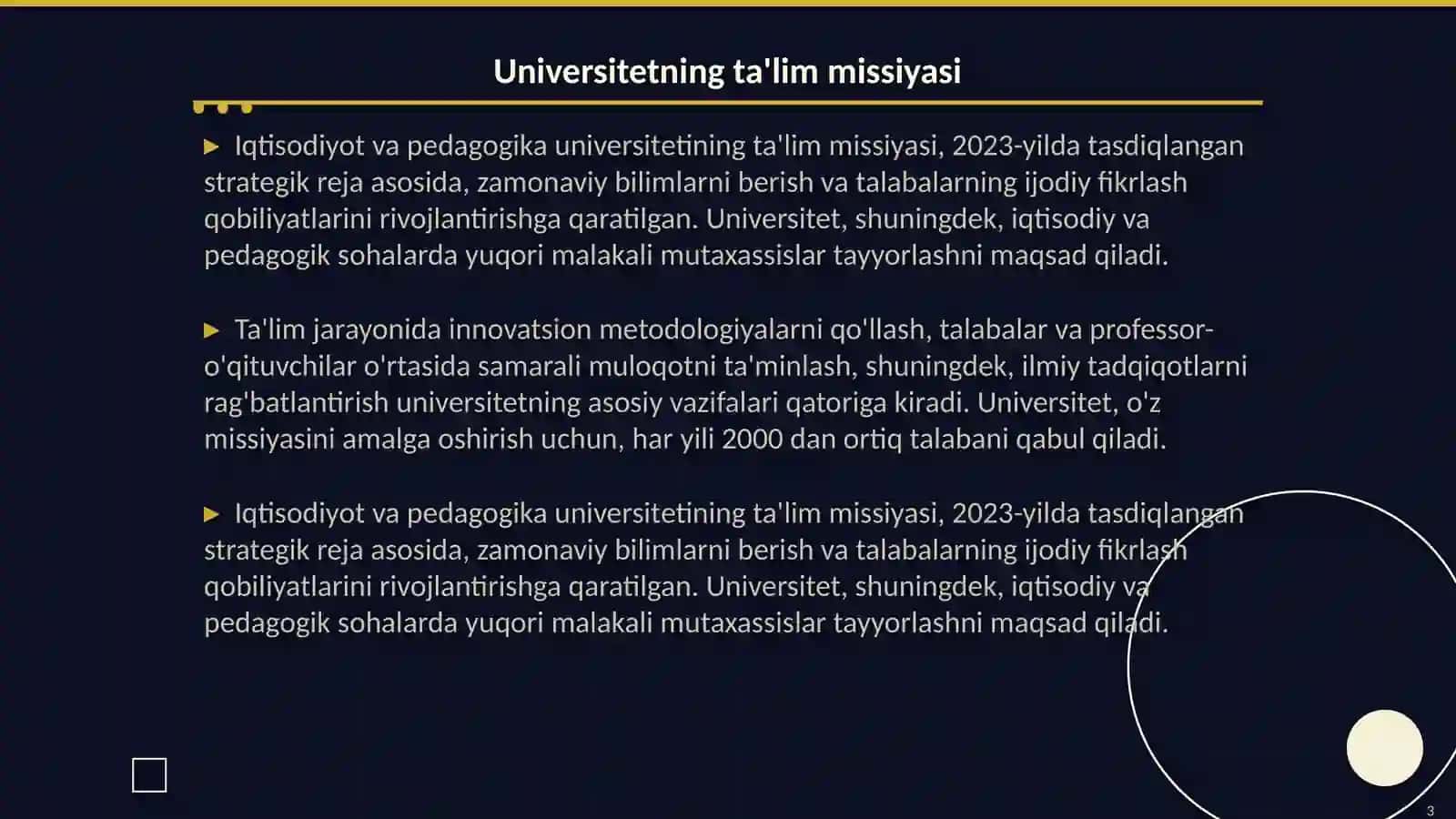 Iqtisodiyot va pedagogika universitet faoliyati 3