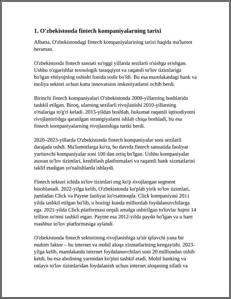 O'ZBEKISTONDA FINTECH KOMPANIYALARINING RIVOJLANISHI VA FAOLIYAT PRINTSIPI 3