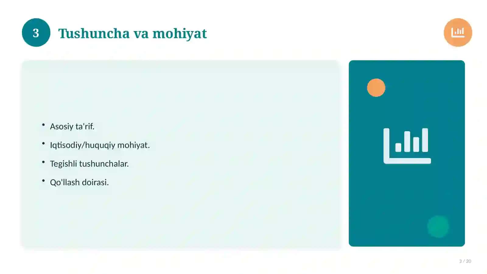 Iqtisodiy bilim asoslari fanidan 7-sinf: amaliy mashg'ulot ishlanmasi 3