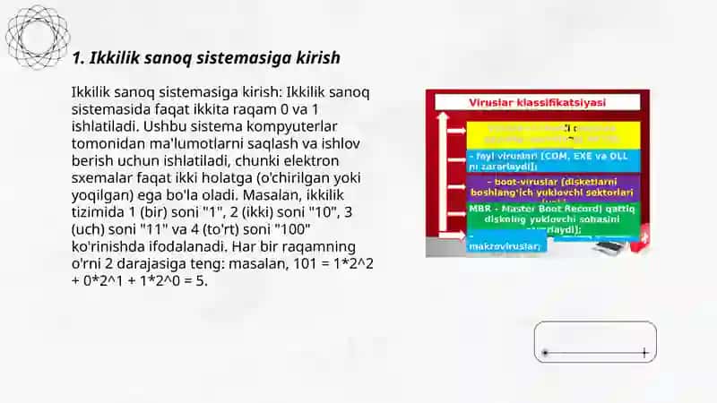 Ikkilik sanoq sistemasida kodlash 3