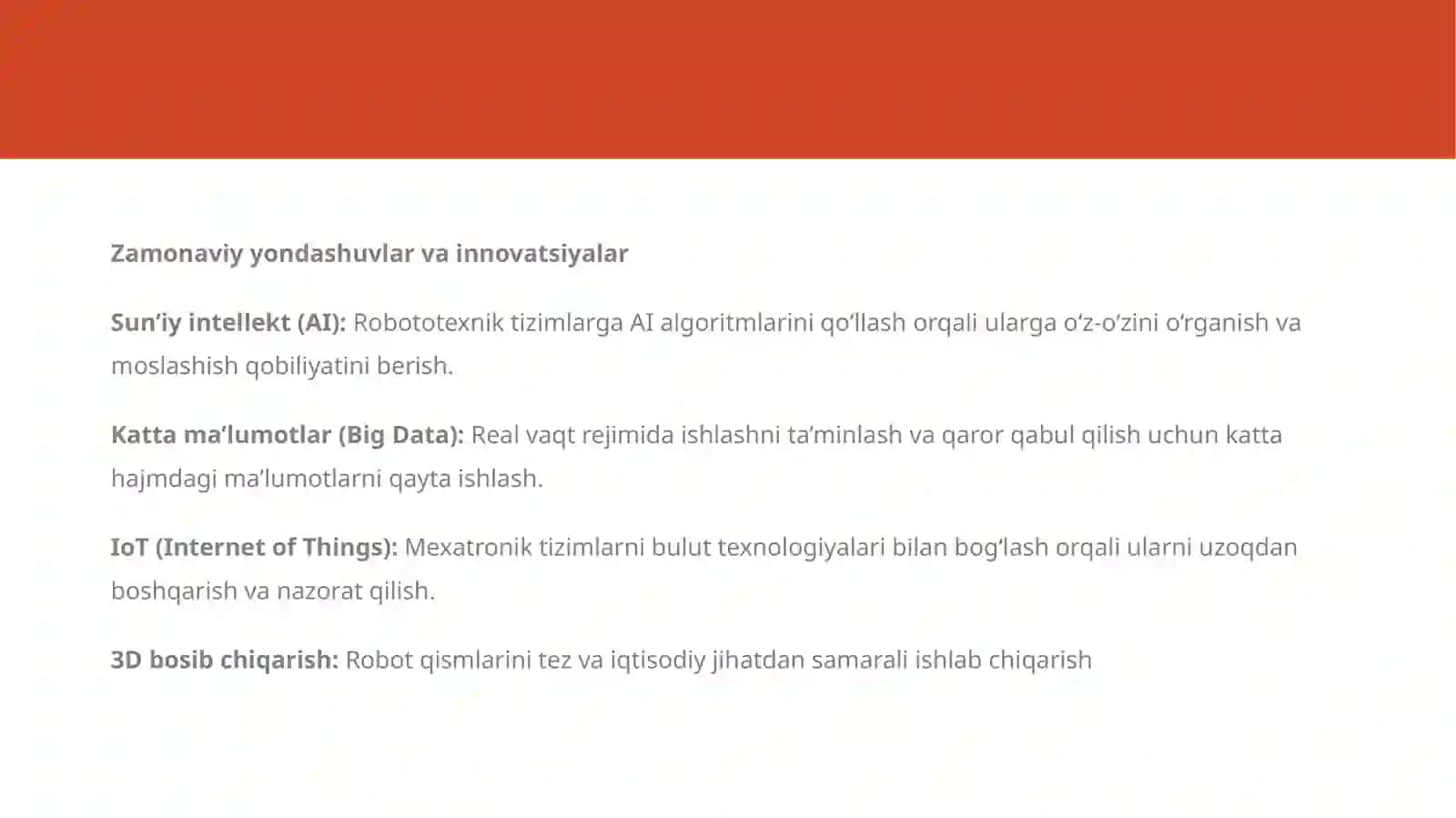 Zamonaviy mexatron va robototexnik tizimlar 3