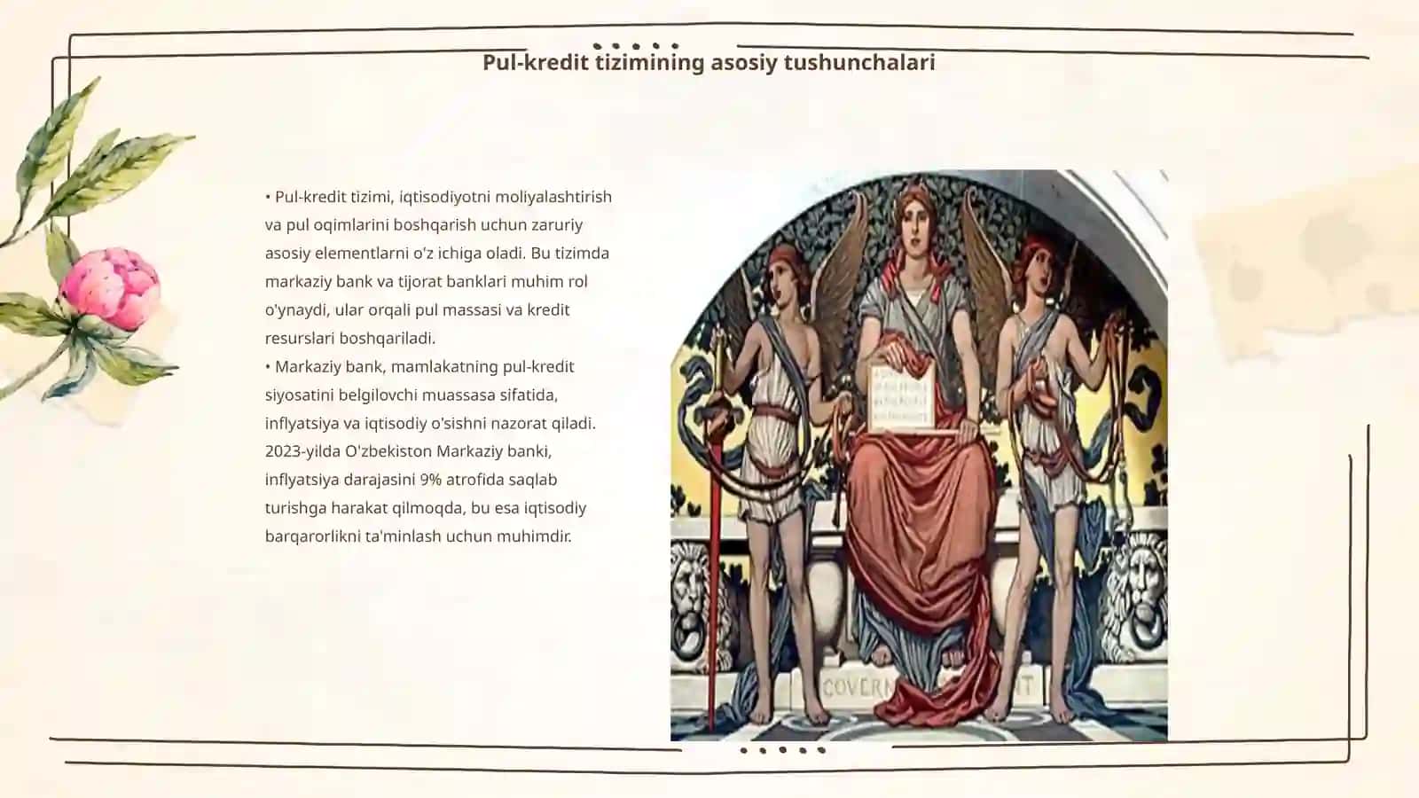 Pul-kredit tizimi. Banklar va ularning bozor iqtisodiyotidagi roli 3