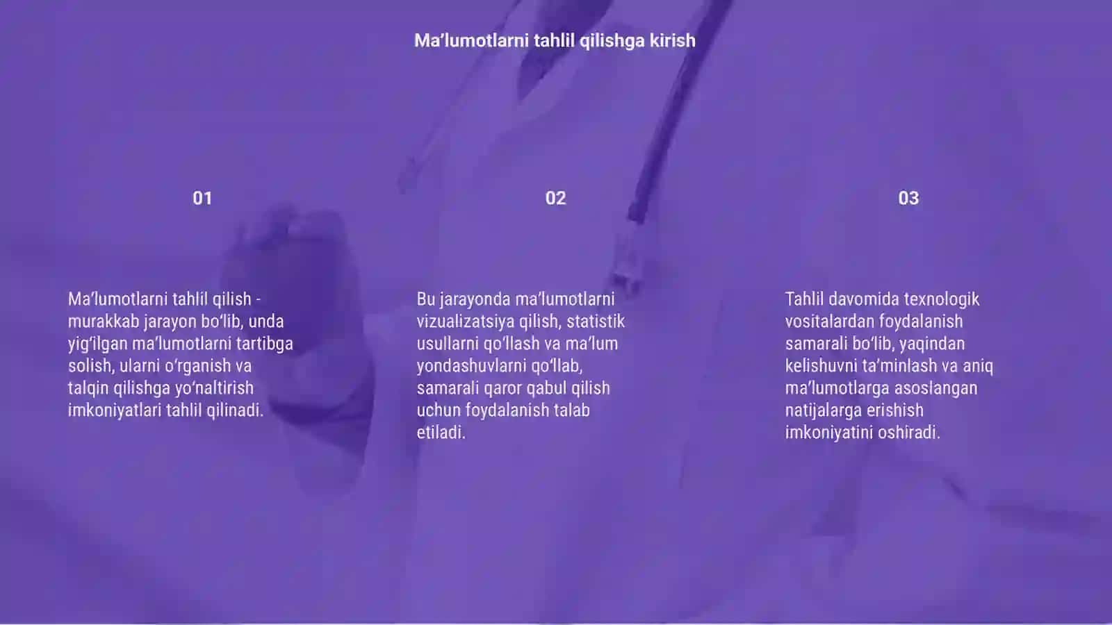 Maʼlumotlarni tahlil qilishda 3