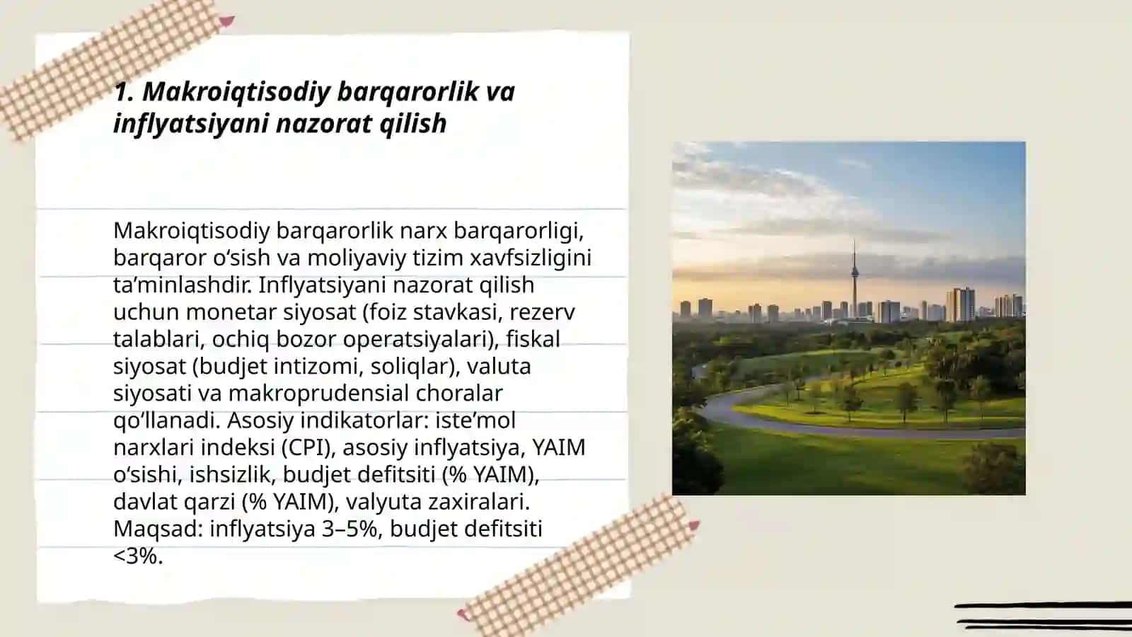 Milliy iqtisodiyotning muvozanatli va mutanosibli rivojlanishi 3
