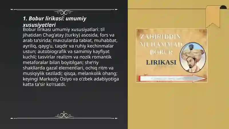 Bobur lirikasi 3