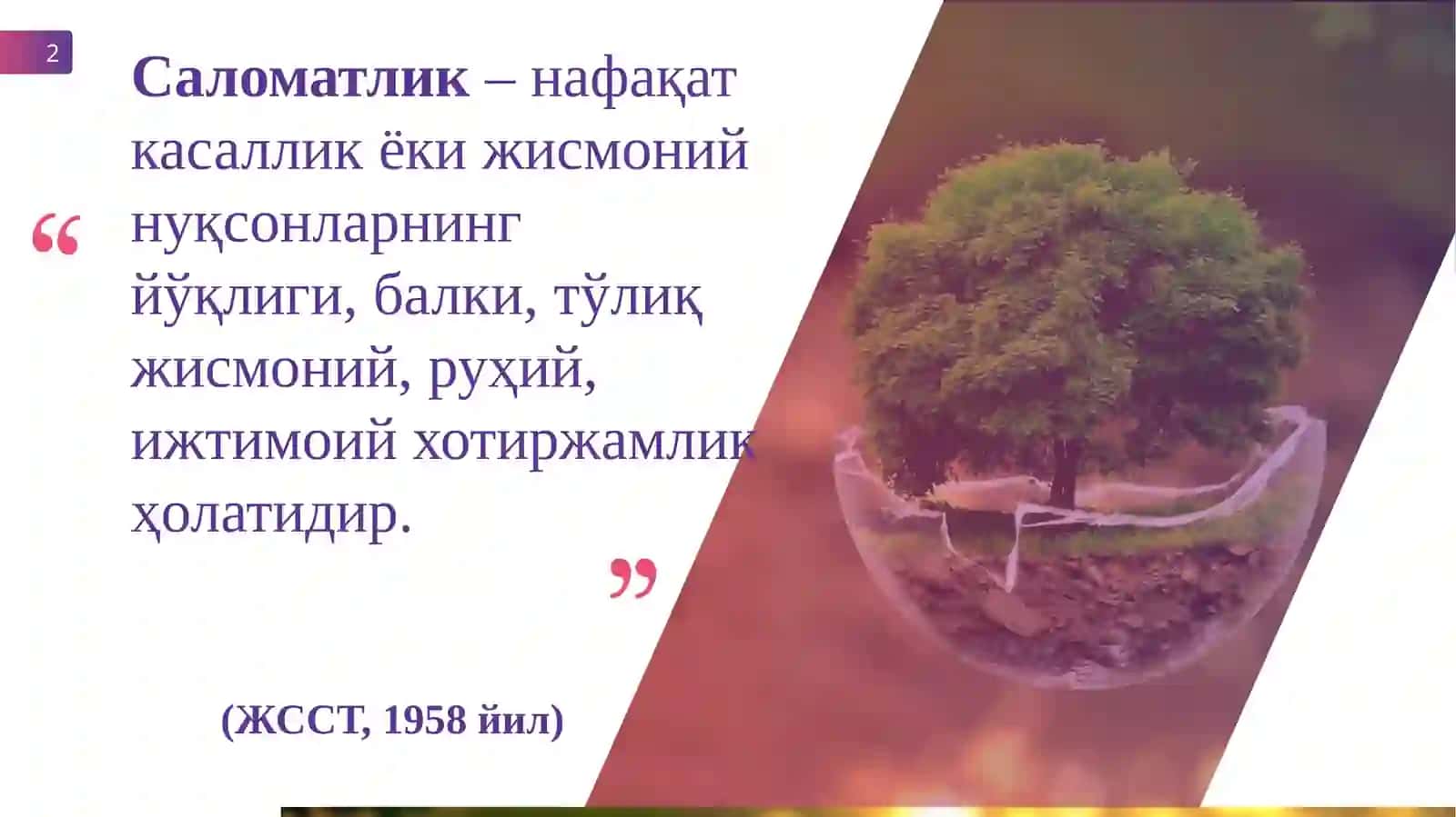 Саломатлик 3